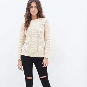 Forever 21 Contemporary Cable Knit Sweater
